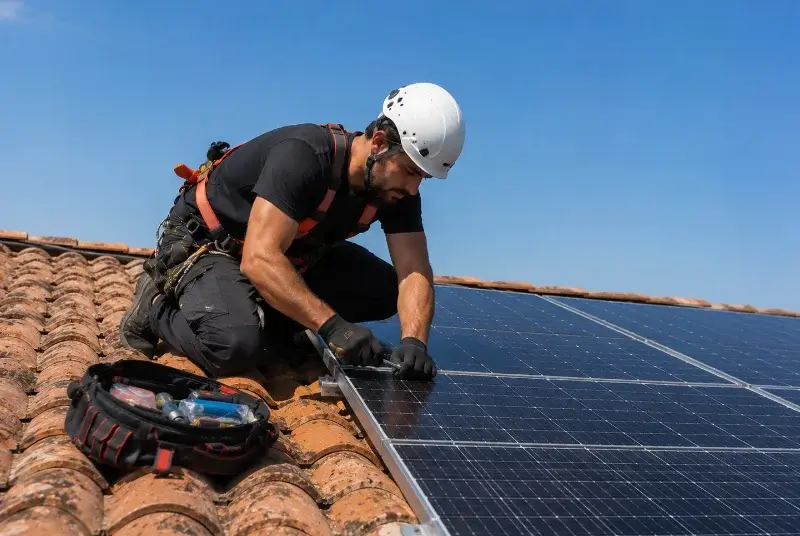 Maintenance et monitoring de panneaux solaires à Planès